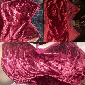 Red velvet Crop Top shirt